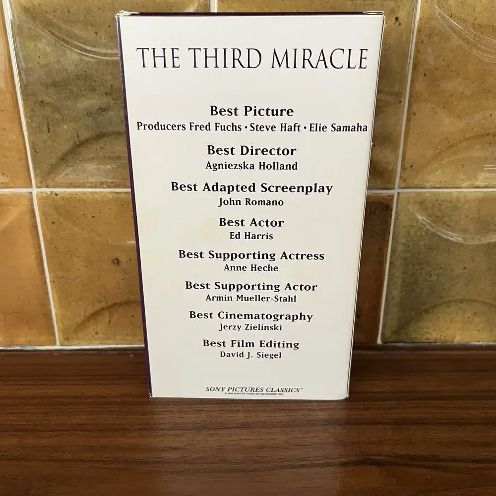 The Third Miracle VHS 1999 FYC Promo Awards Screener Ed Harris & Anne Heche Sony